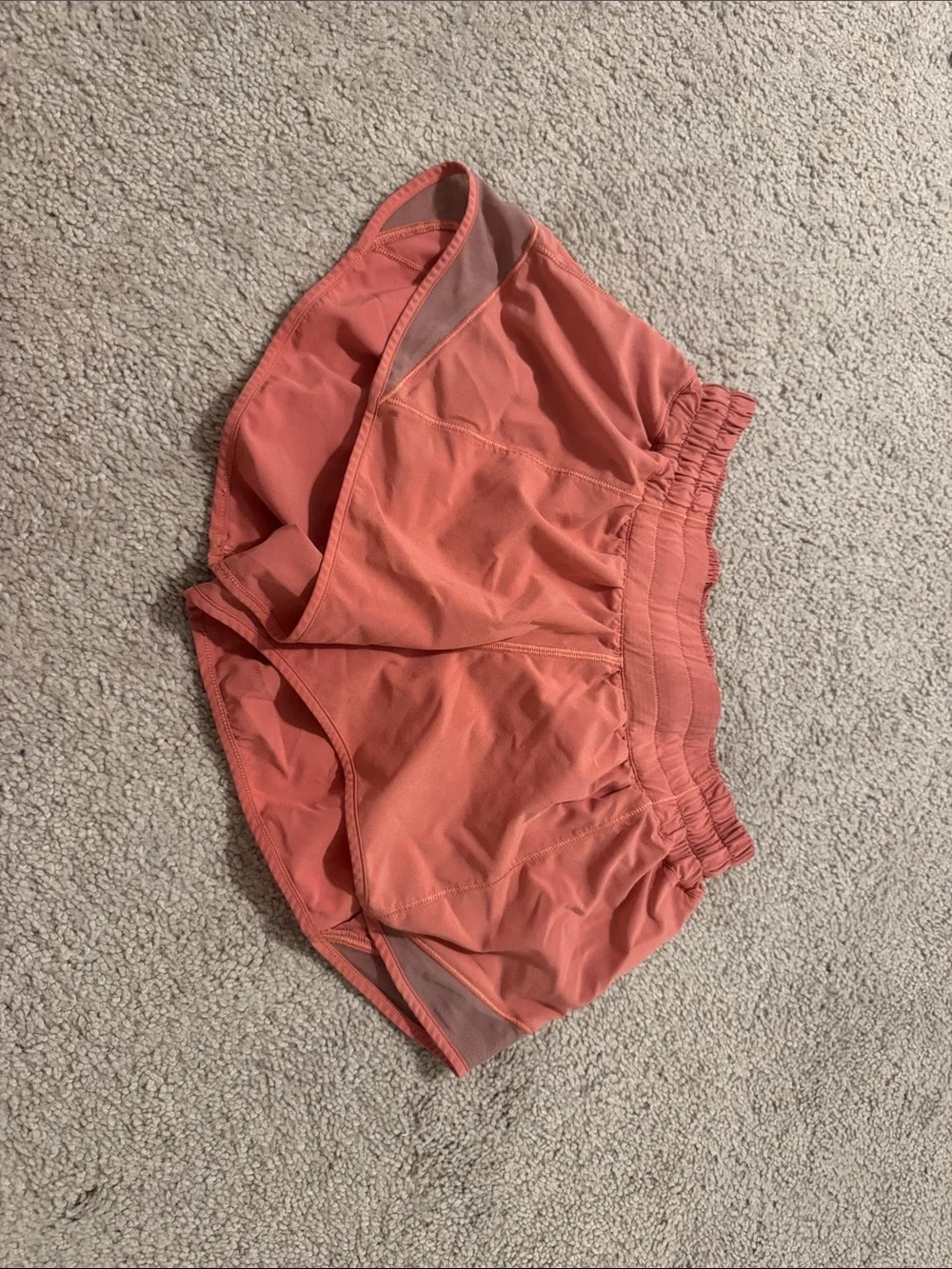 lululemon athletica Coral-Peach Athletic Shorts